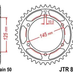 Kettenrad Stahl 39 43 44 45 46 49 Zähne (530) passend für Yamaha FZR500 FZR600 FZ750 Jetzt Kaufen