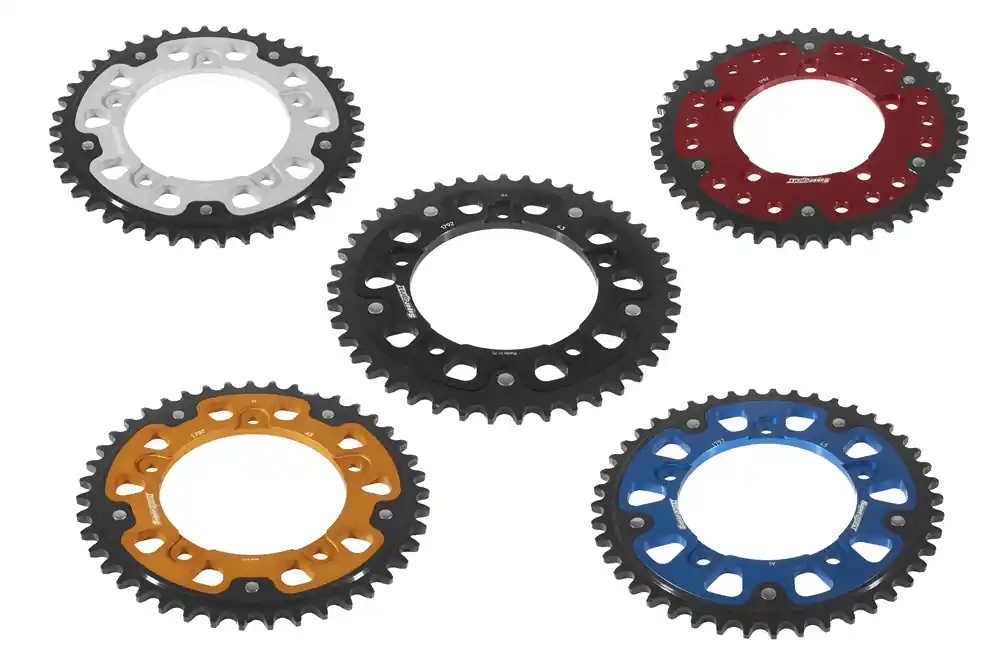 Sonderaktion Kettenrad Stealth 41 bis 48 Zähne - (525) gold blau rot schwarz silber RST-1792 passend auf Triumph