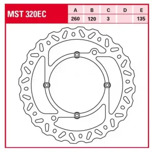 TRW Lucas Bremsscheibe MST320EC passend für Husqvarna Bestseller