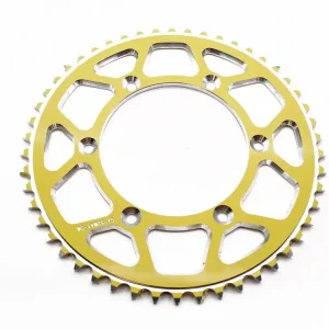 Kettenrad Aluminium Schlammnut 46 bis 53 Zähne passend für Suzuki DR-Z400 DR350 RM125 RM250 RM-Z250 Garantierte Lieferung