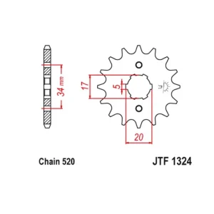 Angebot Kettenritzel 10 11 12 13 14 Zähne (520) passend auf Honda TRX 200 Fourtrax