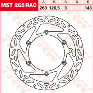 TRW Lucas Racing Bremsscheibe vorn MST 265 RAC mit ABE passend für KTM SX 520 Bj. 00-02 Online Kaufen