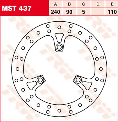 TRW Lucas Bremsscheibe hinten MST 437 mit ABE passend für Suzuki UH 200 Burgman Bj. 07- Günstig