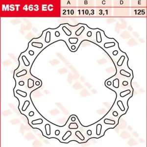 Rabatt TRW Lucas Bremsscheibe hinten MST 463 EC mit ABE passend für KTM SX 85 Bj. 11