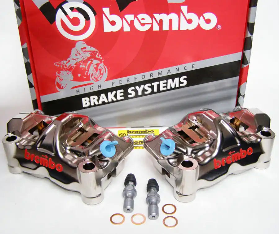 Brembo Radial Bremszangen Topologieopt GP4-RX CNC 100mm Kit li/re passend für Benelli TNT Titanium T Top-Angebot