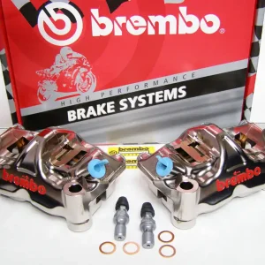 Brembo Radial Bremszangen Topologieopt GP4-RX CNC 100mm Kit li/re passend für Ducati Diavel 1200 (11 Garantierte Lieferung