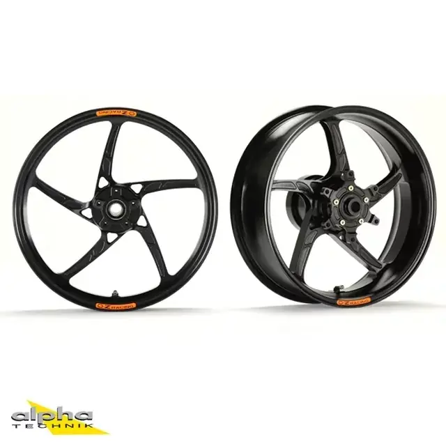 Neuheit OZ Piega Aluminium Felge hinten schwarz glänzend passend für Suzuki GSX-R600 C3 / GSX-R750 C4