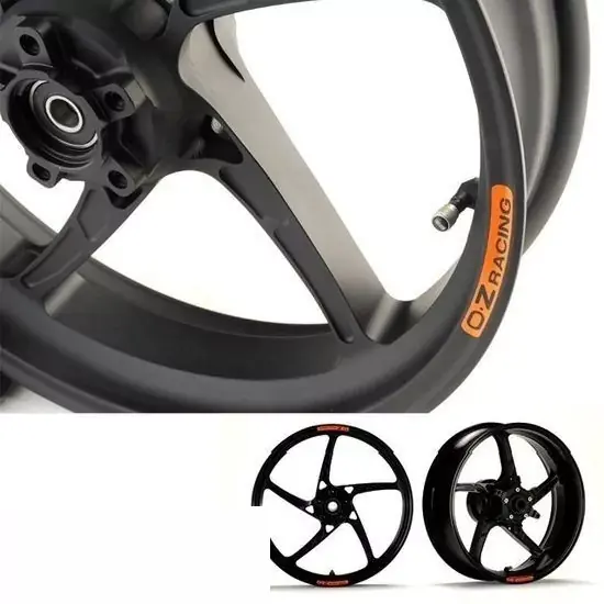 OZ Piega Aluminium Felgensatz schwarz matt passend für Kawasaki Z1000 (R Edition) ZRT00F / ZRT00H 2014–2020 Angebot