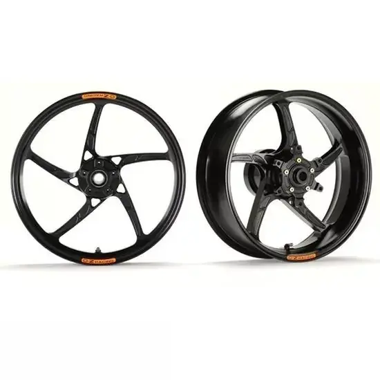 OZ Piega Aluminium Felgensatz schwarz glänzend passend für Kawasaki ZX10R Ninja 2016-2024 Knallerangebot