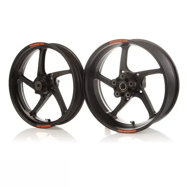 Günstig OZ Piega R Aluminium Felgensatz in Schwarz Matt passend für Ducati 899 und 959 Panigale