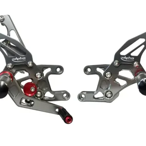 TRACK Fußrastenanlage titanfarben passend für Honda CBR1000RR SC59 SC77 2008-17 Top-Angebot