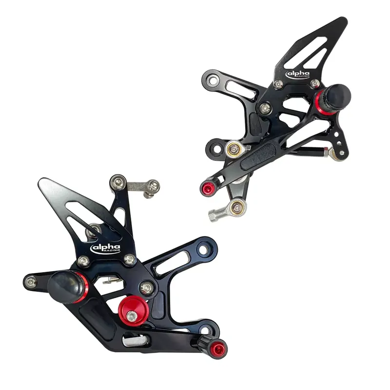 Heißes Angebot TRACK Fußrastenanlage schwarz passend für Kawasaki ZX10R