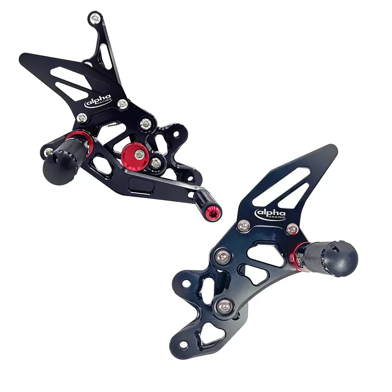 TRACK Fußrastenanlage schwarz passend für Suzuki GSX-R750 2011-2017 mit ABE Markenprodukt