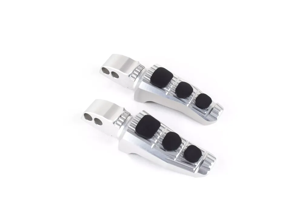 Must-Have Gilles Austauschfußrasten-Kit Touring silber passend für Suzuki GSX-R1000, GSX-R750, GSX-R600