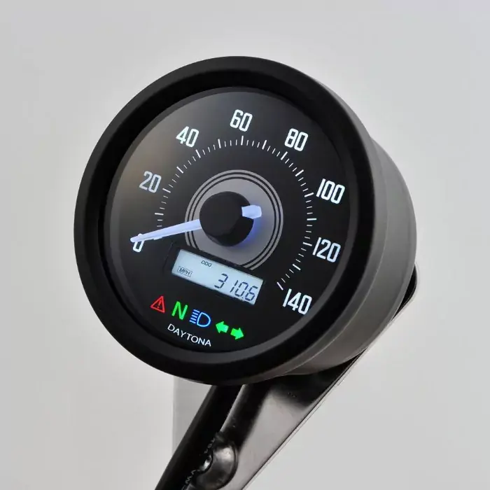 Daytona Digitaltacho New Velona 60 Typ A bis 140 km/h, schwarz, LED weiß Solange Der Vorrat Reicht