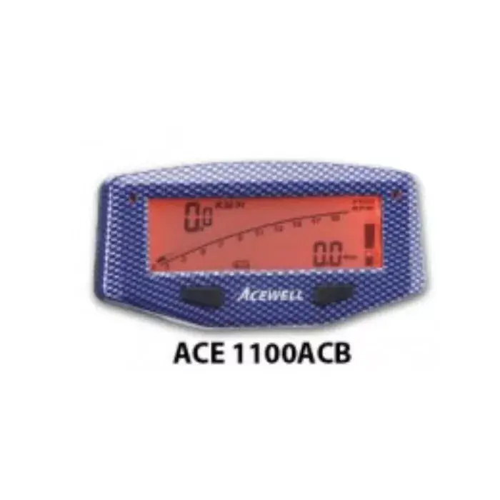 Acewell ACE-1100ACB Drehzahlmesser mit Temperaturanzeige Carbon-Blau Billig