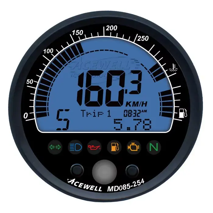 Sale ACEWELL Digital Tacho+DZM mit Tank- & Temperaturanzeige, schwarz