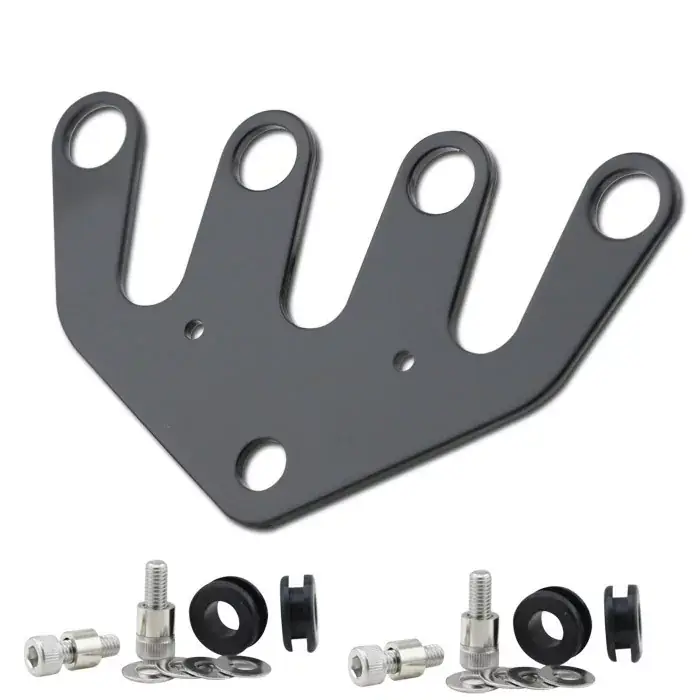 Daytona Kombihalterung Velona 48 schwarz 2-Fach zur Montage von Velona Tacho/Drehzahl + Alpha/Beta Must-Have