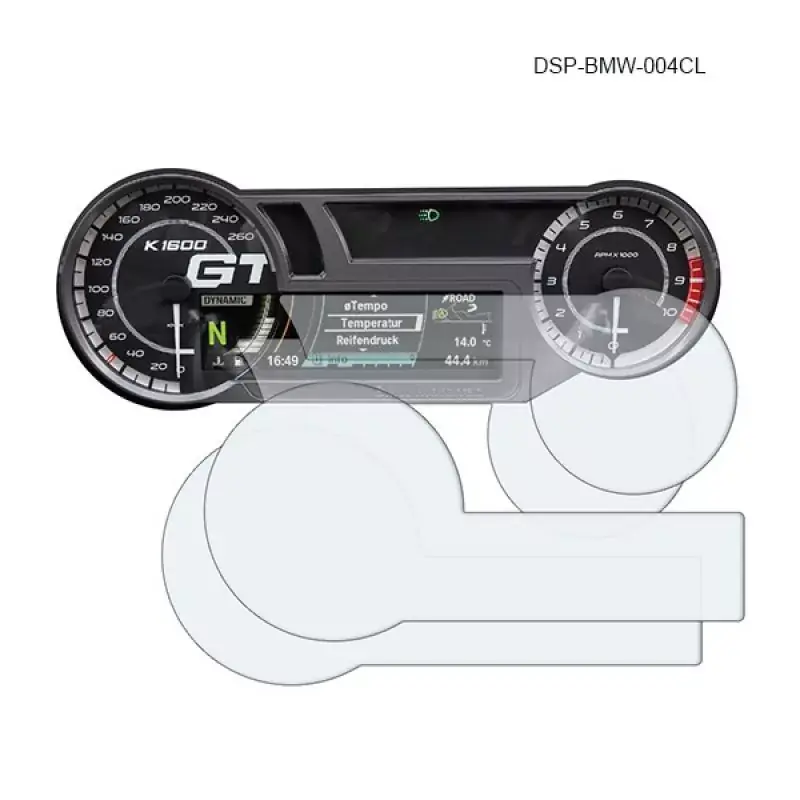 R&G Dashboard 2er Displayschutzfolien passend für BMW K 1600 GT / GTL / GTLE / Grand America Solange Der Vorrat Reicht