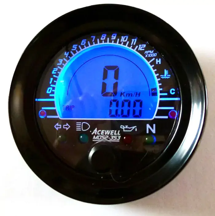 Jetzt Kaufen Acewell ACE-MD052-353 Multifunktions-Digitalinstrument mit Tacho, DZM, Voltmeter & Tankanzeige
