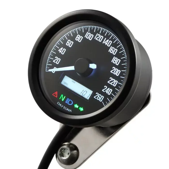 Daytona Digitaltacho New Velona 60 Typ B schwarz LED weiss Neu Im Sortiment