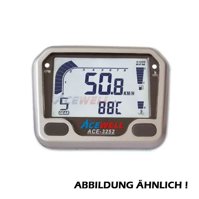Acewell ACE-3252 Digital-Tacho mit Ganganzeige und ABE Beliebt