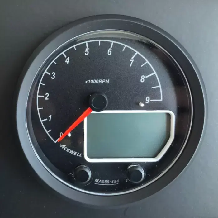 Nur Heute Acewell Analog DZM 9000rpm & Digital Tacho schwarz