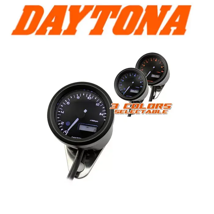 Super-Preis Daytona Velona Drehzahlmesser Ø48mm schwarz bis 15.000 U/min