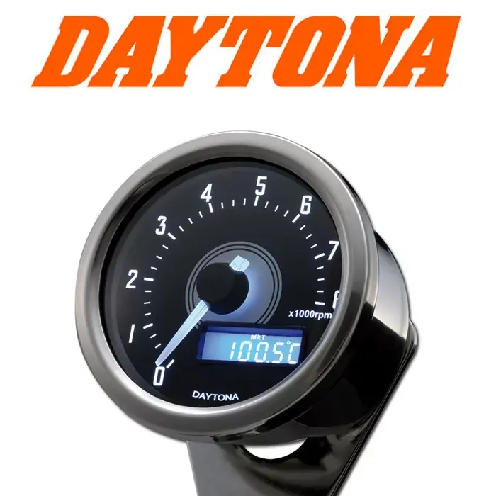 Markenware Daytona Velona60 Drehzahlmesser Ø60mm Chrom bis 8.000 U/min