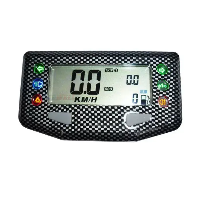 Expressversand Acewell Multifunktionelles Digitalinstrument in Carbon – Tacho, Tankuhr & Kontrollleuchte