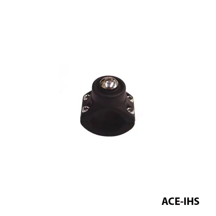 Instrumentenhalter passend für 22mm & 25,4mm Lenker, schwarz mit Zentralschraube M8 Highlight