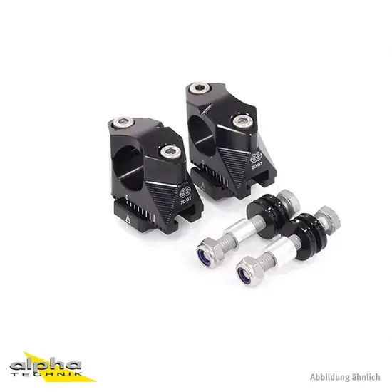 Schneller Versand GILLES 2DGT verstellbare Lenkerböcke passend für Yamaha MT07 RM04 schwarz