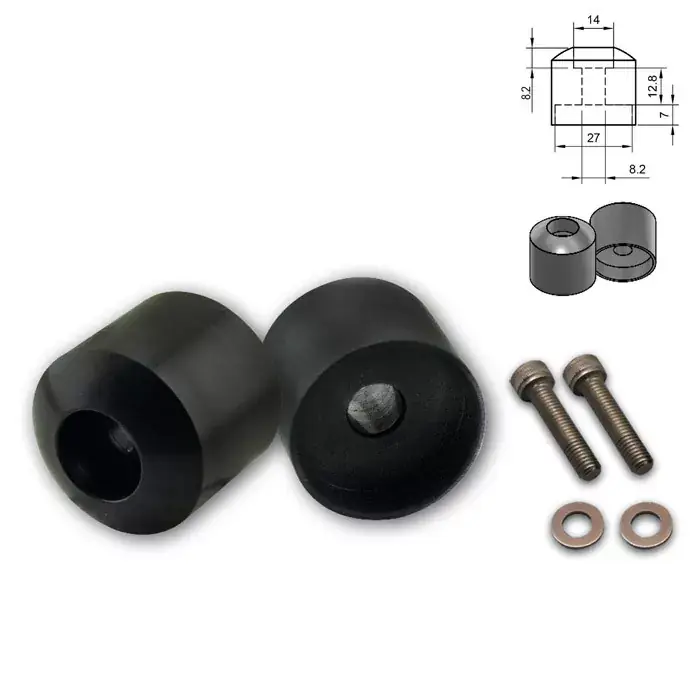 Wochenendangebot Lenkergewichte passend für Kawasaki M8 MOVE STORM STREAM schwarz Alu 6061