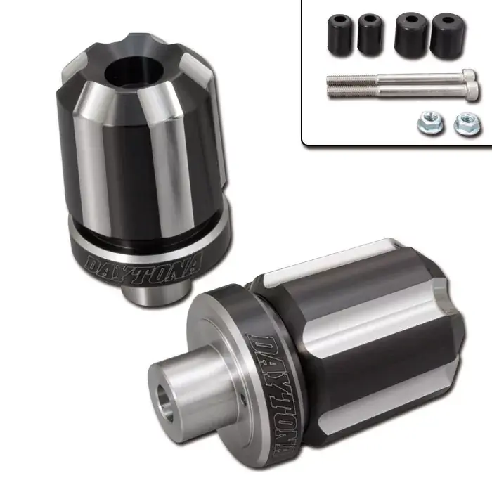 Daytona Lenkergewichte "Groove" silber eloxiert passend für 7/8" + 1" Lenker Ø 14–19 mm Sofort Bestellen