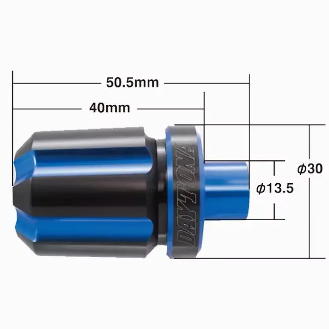 Daytona Lenkergewichte Groove blau eloxiert passend für 7/8'' + 1'' Lenker (Ø 14–19 mm) | Paar | Aluminium Expressversand