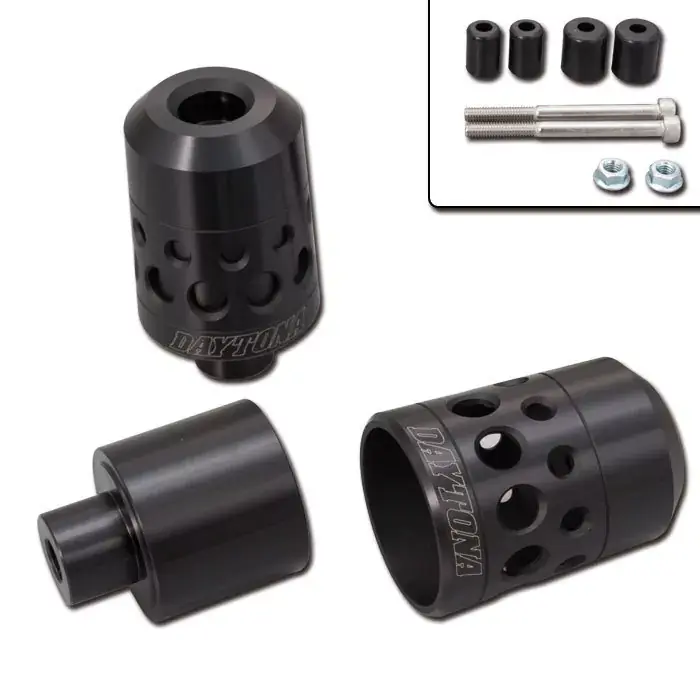 Preiswert Daytona Lenkergewichte Hollow schwarz eloxiert passend für 7/8" und 1" Lenker Ø 14–19 mm (Paar)