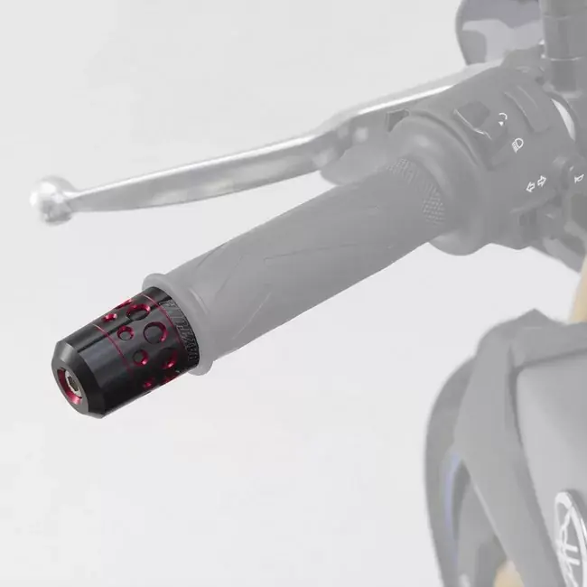 Daytona Lenkergewichte "Hollow" rot eloxiert passend für 7/8" + 1" Lenker (Ø 14–19 mm) – Paar Gratis Versand