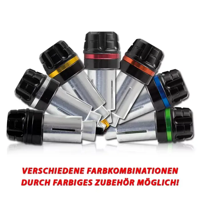 Lenkergewichte "Magic" schwarz passend für 7/8" + 1" Lenker (Ø 13–17 mm) – Paar Echt