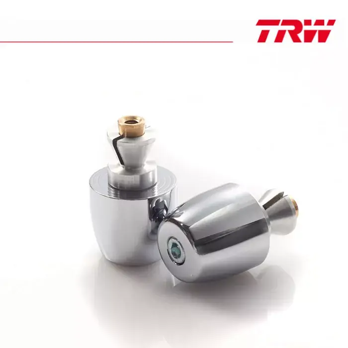 Echt Lenkerenden Stahl Classic Design, chrom, passend für Lenker mit einem IØ=18 mm