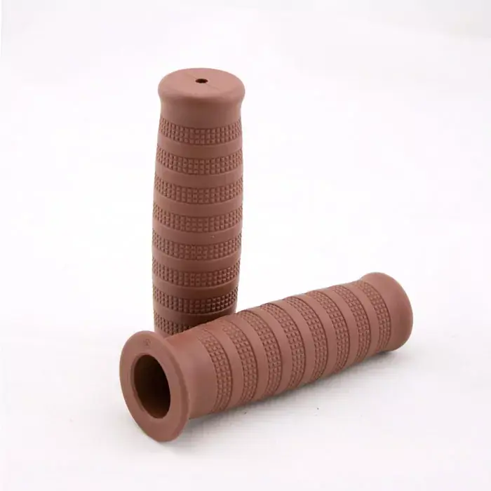 Choppergriff Bobber II 7/8 Zoll 22mm braun geschlossen Meistverkauft