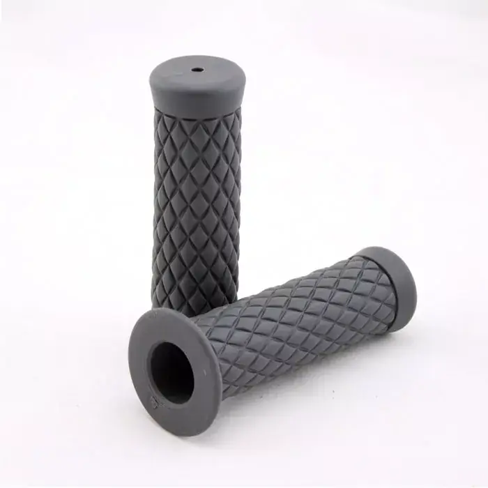 Choppergriff "Diamond" grau 22 mm 125 mm geschlossen Letzte Chance