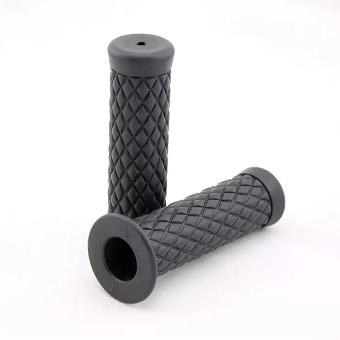 Choppergriff Diamond schwarz 7/8 Zoll 22 mm geschlossen Kostenloser Rückversand