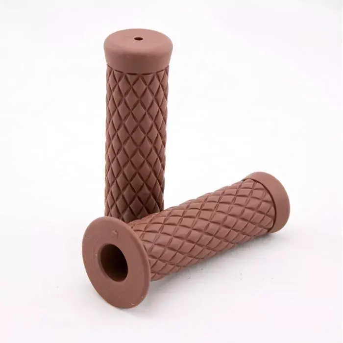 Choppergriff "Diamond" braun 7/8 Zoll 22 mm Länge 125 mm geschlossen Nur Heute