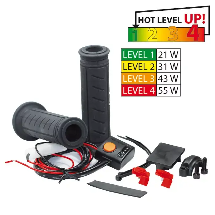 Daytona III Heizgriffe 7/8'' 22 mm 4-fach verstellbar Neu Im Sortiment