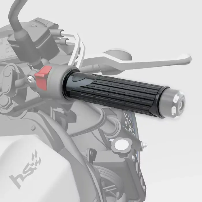 Alu/Gummi-Griffe D-Version | schwarz | 22mm | Länge 125 mm | Ende offen Sofort Bestellen