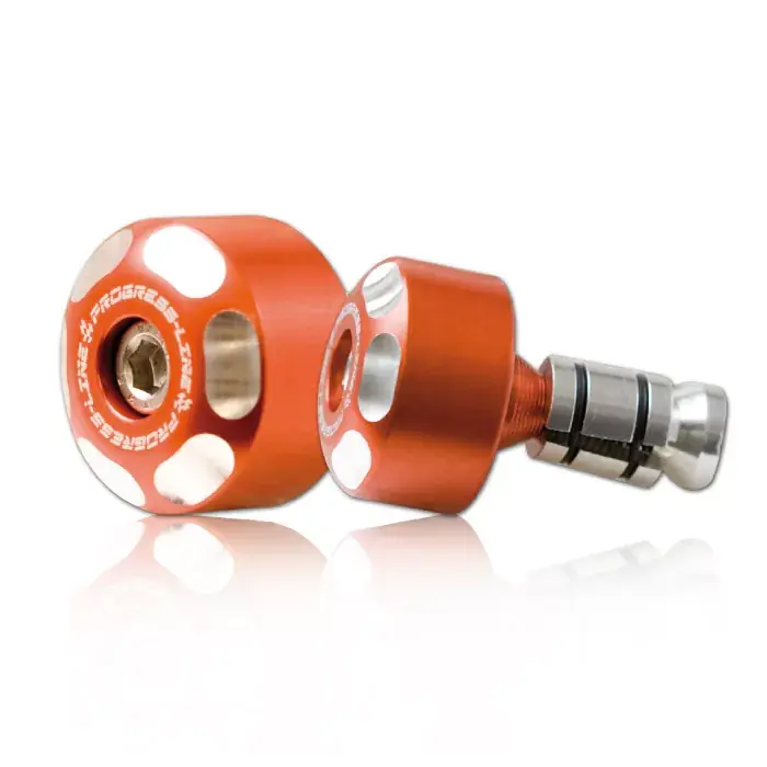 Lenkergewichte LOGO Alu 6061 orange passend für 7/8"+1" Lenker Ø 14–19 mm Versand Am Gleichen Tag