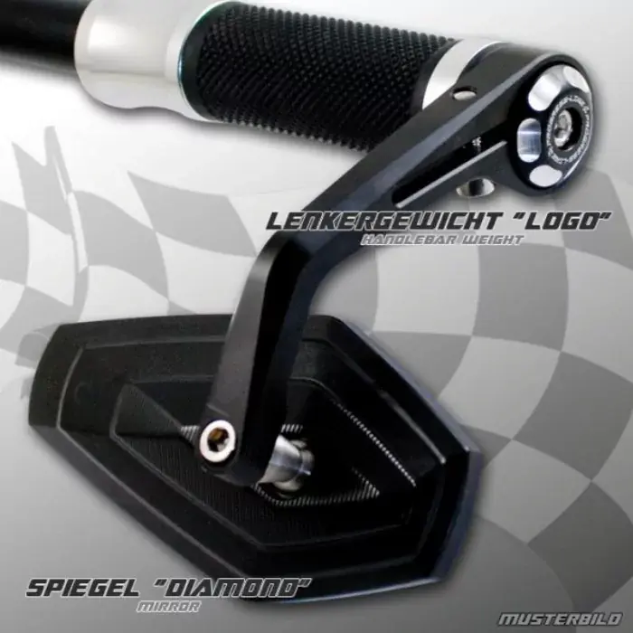 Lenkergewichte LOGO Alu 6061 schwarz passend für 7/8'' + 1'' Lenker (Ø14–19 mm) Neue Kollektion