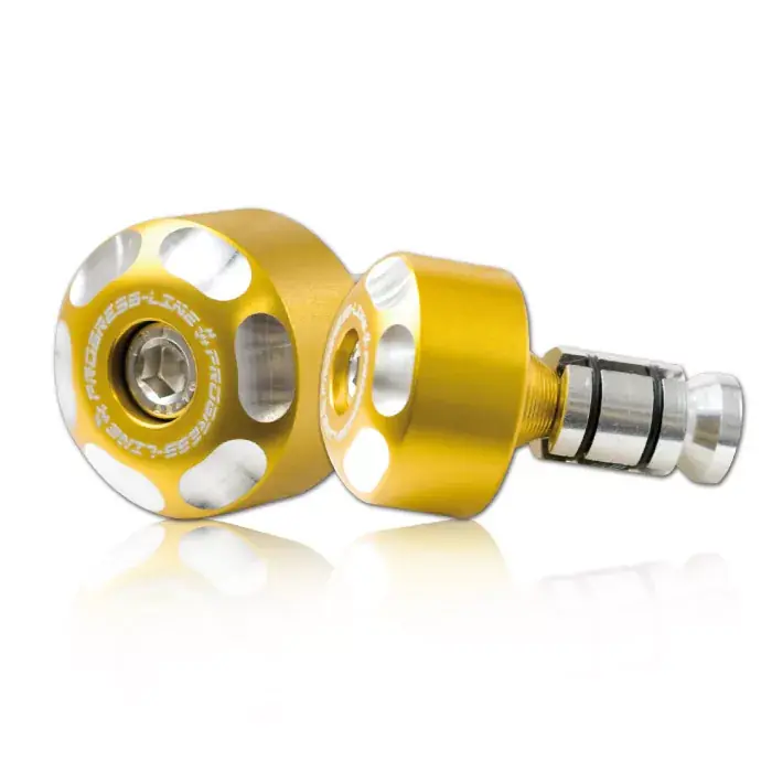 Lenkergewichte LOGO Alu 6061 Gold passend für 7/8" + 1" Lenker mit Innen Ø 14–19 mm Sale