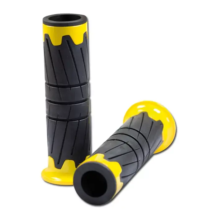 ABS/Gummi-Griffe Glossy gelb offen 125mm passend für 22mm Lenker Aktuell