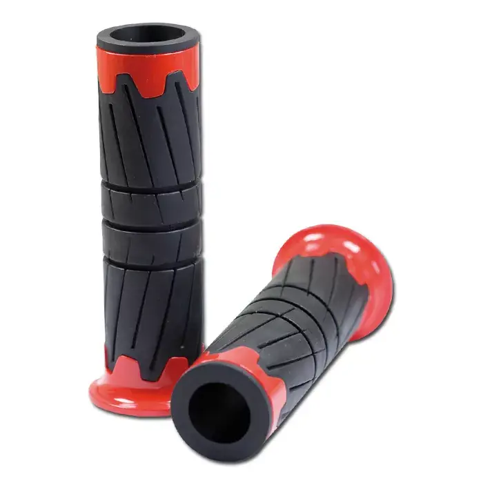 ABS/Gummi-Griffe "Glossy" 125mm offen rot 22mm Nur Heute